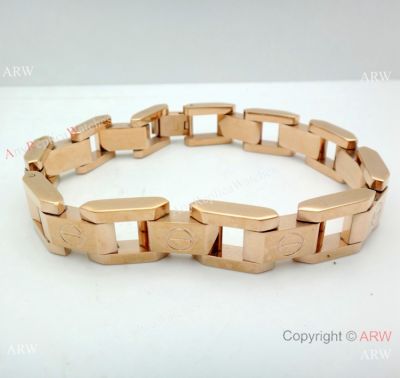 Santos de Cartier Rose Gold Bracelet - AAA Replica